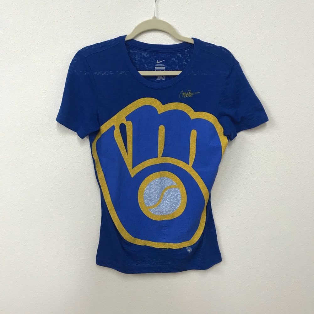 Nike blue baseball tee